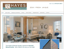 Tablet Screenshot of hayesapts.com